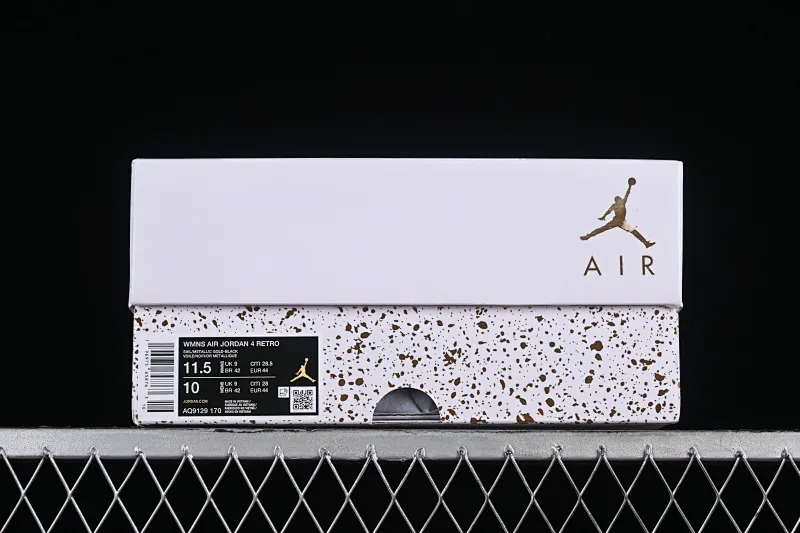 All categories Air Jordan Jordan series basketball shoes Air Jordan 4 LW version Air Jordan 4 Retro "Metallic Gold" AJ4 Joe 4 meters white gold AQ9129-170